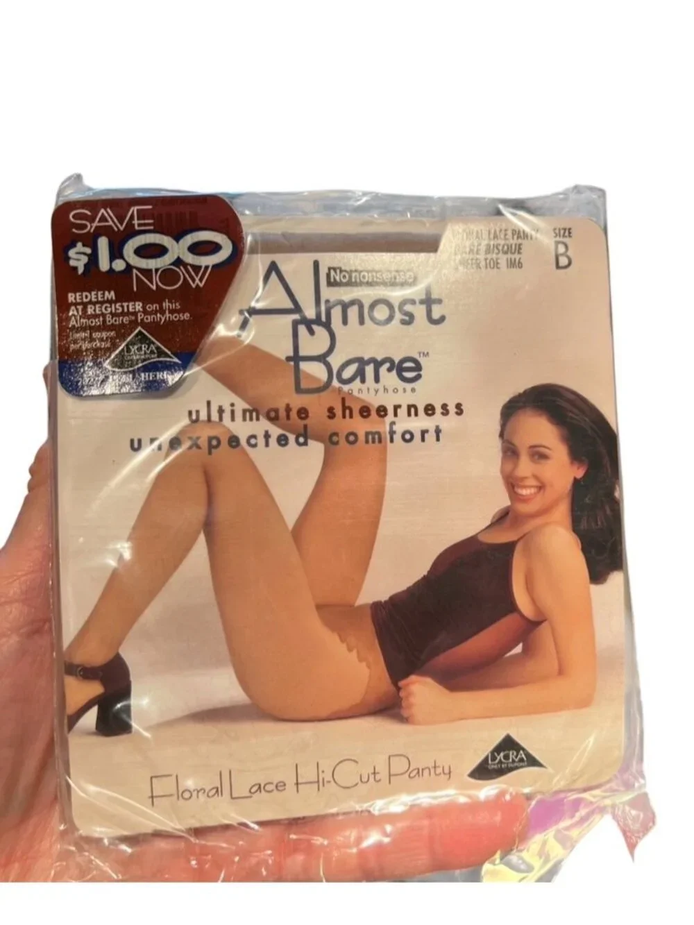 3 Pantyhose No Nonsense L'eggs Sheer Energy Almost Bare Size B Tan Off White